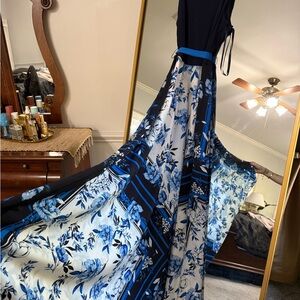 Eliza J Navy Sleeveless Dress